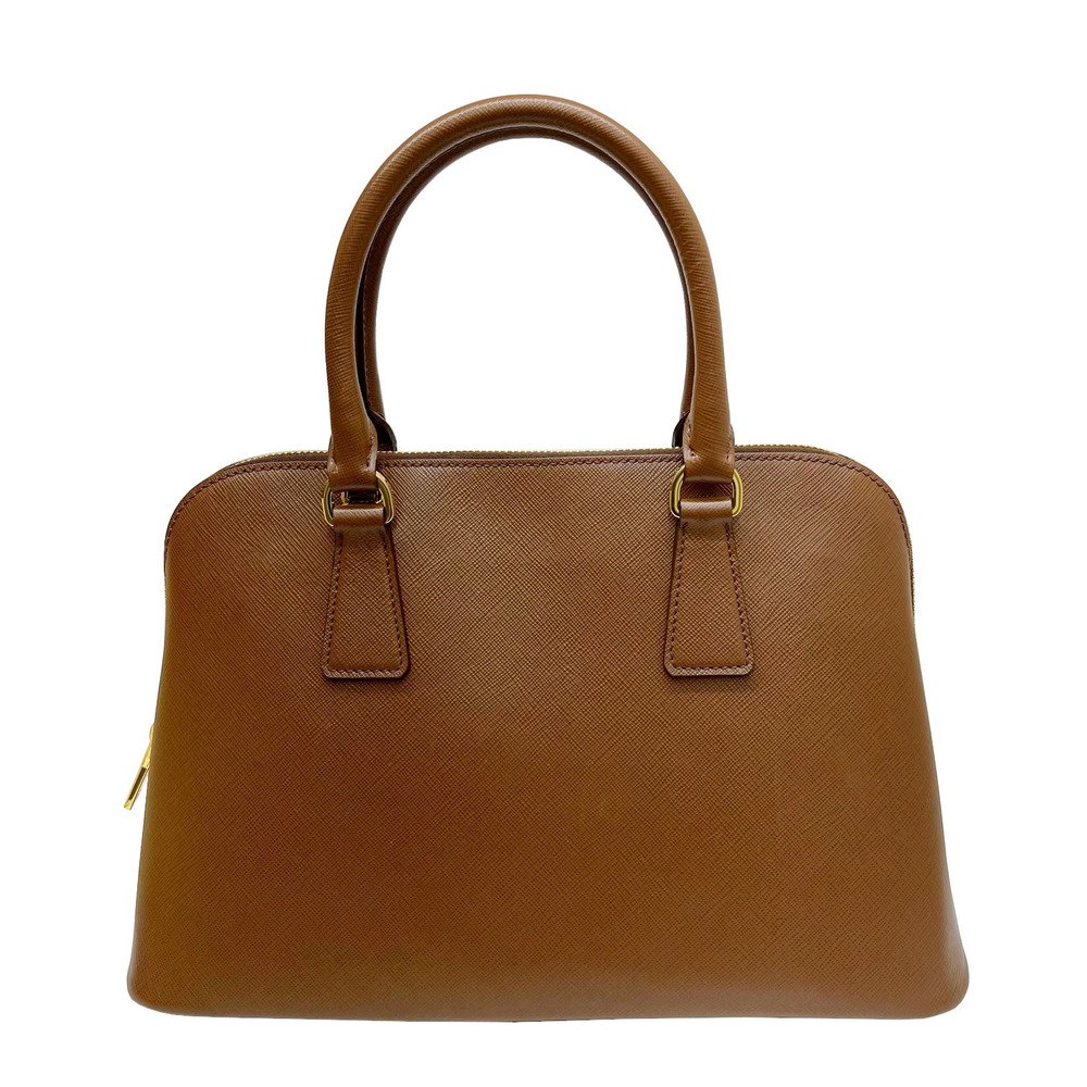 Prada Saffiano Lux Shoulder Handbag Brown Camel Tan Brown Leather Crossbody Bag
